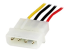 StarTech.com 12in Molex LP4 Power Extension Cable M/F - Høyre vinkel
