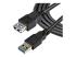 StarTech.com 2m Black SuperSpeed USB 3.0 Extension Cable A to A - Nærbilde