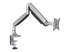 StarTech.com Desk Mount Monitor Arm, Heavy Duty Ergonomic VESA Monitor Arm, Single Display up to 9kg, Full Motion, Height Adjustable, Articulating, Aluminum, C-Clamp/Grommet, Silver - Venstre vinkel