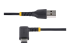 StarTech.com 6ft (2m) USB A to C Charging Cable Right Angle, Heavy Duty Fast Charge USB-C Cable, USB 2.0 A to Type-C, Durable and Rugged Aramid Fiber, 3A, S20/iPad/Pixel - Fremsiden