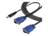 StarTech.com 10 ft Ultra Thin USB VGA 2-in-1 KVM Cable - Høyre vinkel